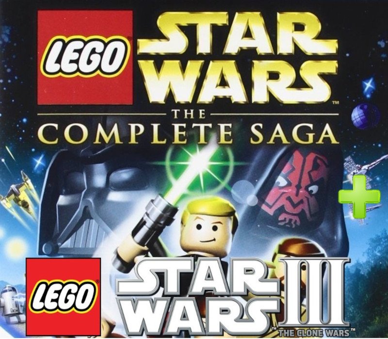 LEGO Star Wars: The Complete Saga and Star Wars III: The Clone Wars Bundle 