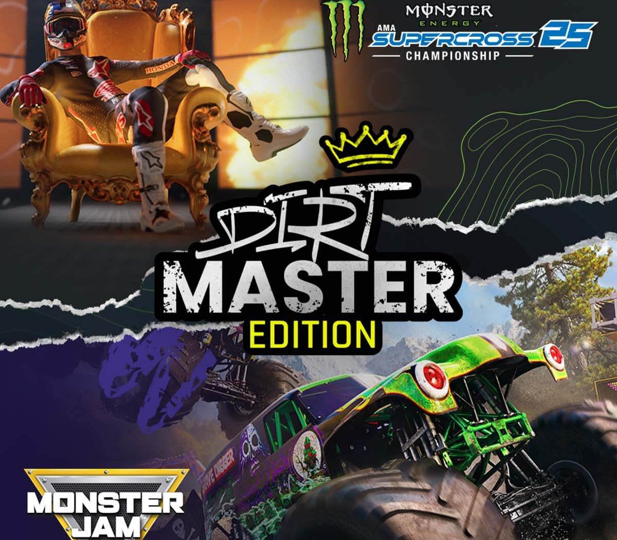 Monster Energy Supercross 25 X Monster Jam Showdown: Dirt Master Edition 