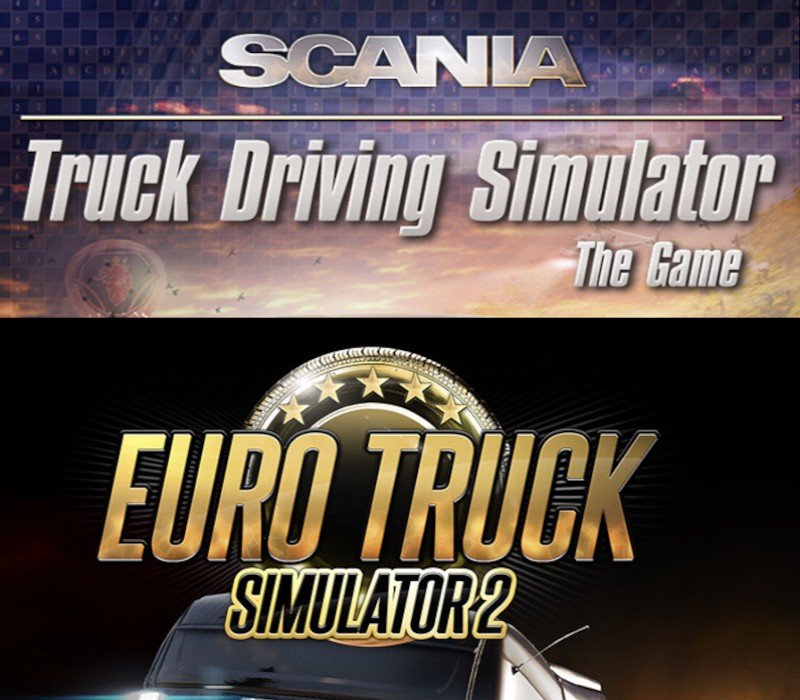 Euro Truck Simulator 2 + Scania Truck Driving Simulator Bundle 