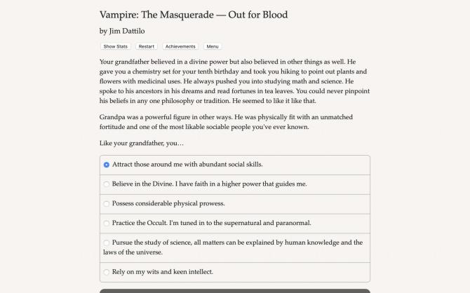 Vampire: The Masquerade - Out for Blood 